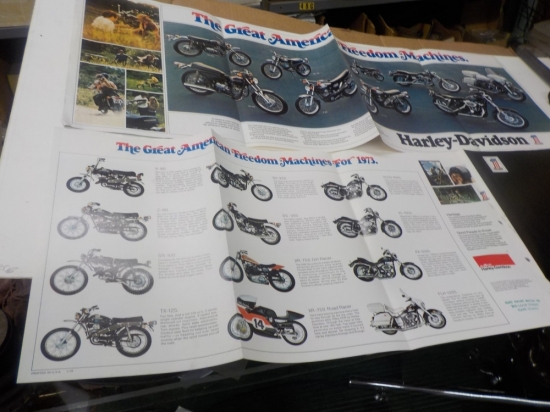 SHOVELHEAD SPORTSTER ALL 73 MODELS "NOS" MODEL INTRODUCTION ADVERTISMENT